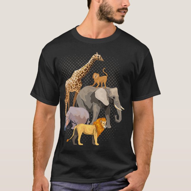 Camiseta Safari Squad Africa Safari Animals Gracioso Zoológ (Anverso)