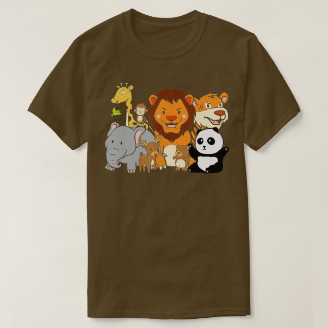 Camiseta Safari Squad African Wildlife Animals Zoo Animal L (Diseño del anverso)