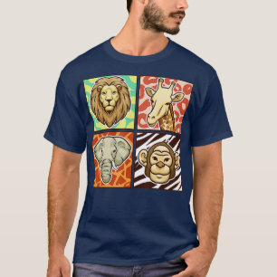 Camiseta Safari Squad Animales Africanos Funny Anuncio de V