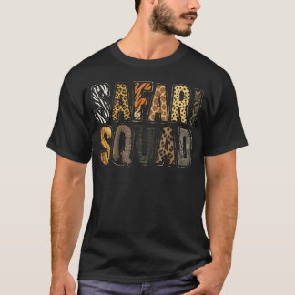 Camiseta Safari Squad Estampado de Animales de la Jungla