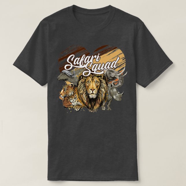 Camiseta Safari Squad We Love Our Tour Guide Wildlife Tours (Diseño del anverso)