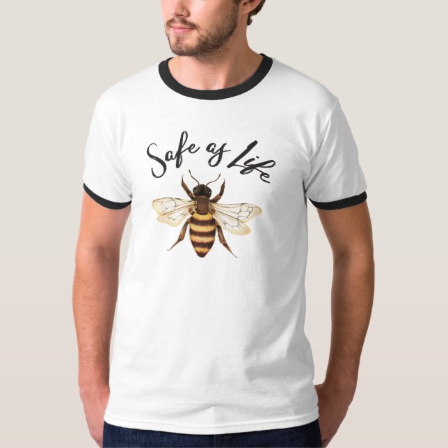 Camiseta Safe as Life Oversized Ringer (Anverso)