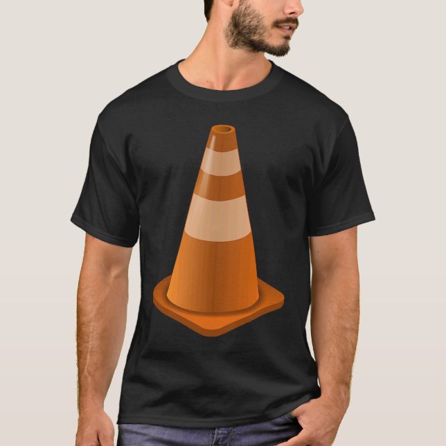 Camiseta Safety Cone Construction Worker Traffic Cone Costu (Anverso)