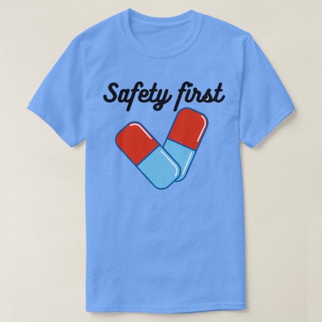 Camiseta Safety first (Diseño del anverso)