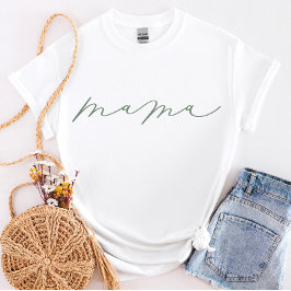 Camiseta Sage Mama Cute Script T-Shirt