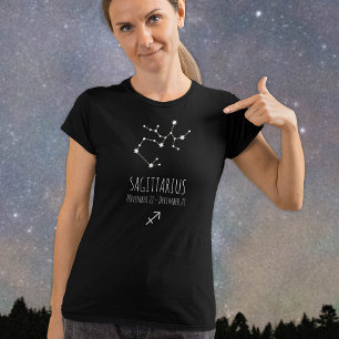 Camiseta Saggitarius   Constelación zodiaca personalizada