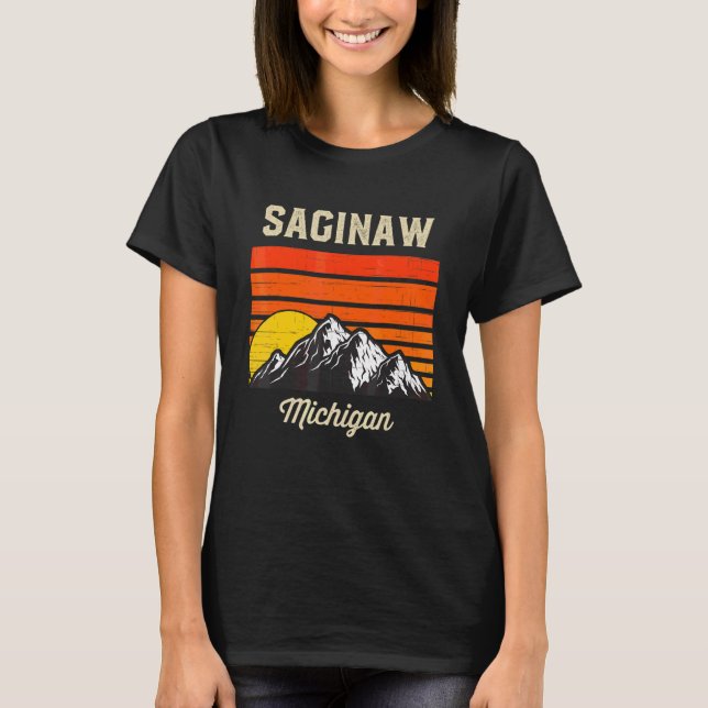 Camiseta Saginaw Michigan Hometown, Estados Unidos (Anverso)