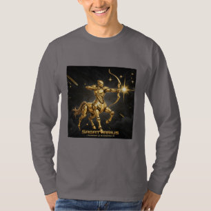 Camiseta Sagitario Centauro Cibernético Dorado