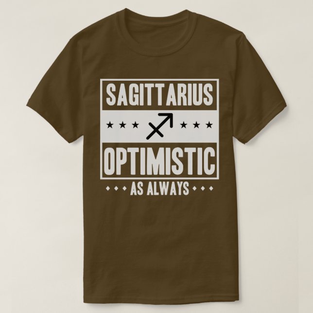 Camiseta Sagitario Optimista Como Siempre (Diseño del anverso)
