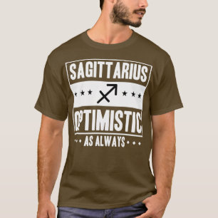 Camiseta Sagitario Optimista Como Siempre