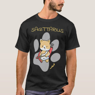 Camiseta Sagitario Signo Zodiacal Gato Astrología Gatito Ga