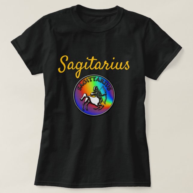 Camiseta Sagitario Zodiaco (Diseño del anverso)