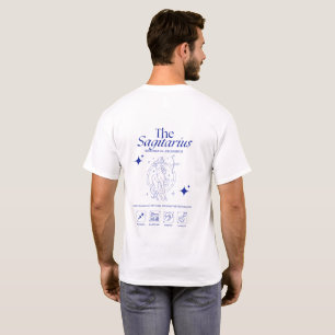Camiseta Sagitario Zodiaco Arquero Astrología Arte de Línea