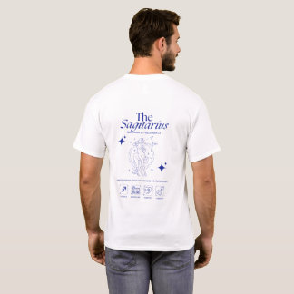Camiseta Sagitario Zodiaco Arquero Astrología Arte de Línea