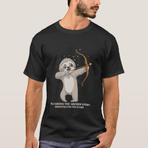 Camiseta Sagitario Zodiaco Perezoso Desatando Al Arquero
