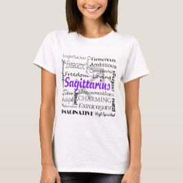 Camiseta Sagittarius Astrología Zodiaco Horóscopo Collage