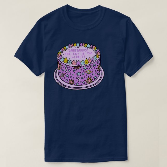 Camiseta Sagittarius Cake (Diseño del anverso)