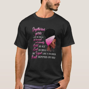 Camiseta Sagittarius Chica Depende De Usted Cumpleaños Zodi