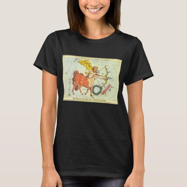 Camiseta Sagittarius, el espejo de la constelación vintage  (Anverso)