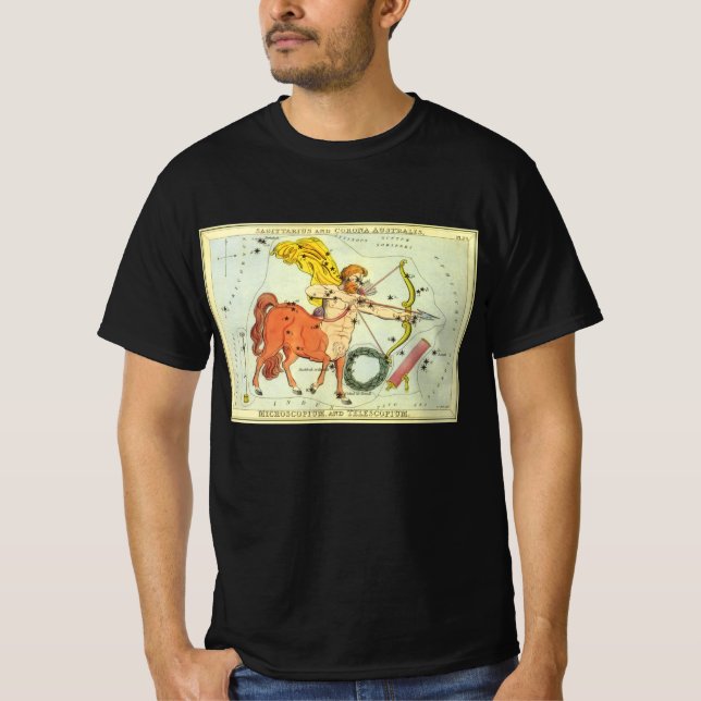 Camiseta Sagittarius, el espejo de la constelación vintage  (Anverso)