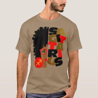 Camiseta Sagittarius Girl Africa Girl Zodiac Signs Birthday