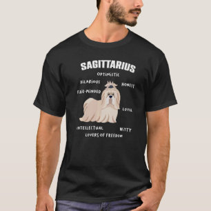 Camiseta Sagittarius Hechos Animales Shih Tzu Horoscope Zod