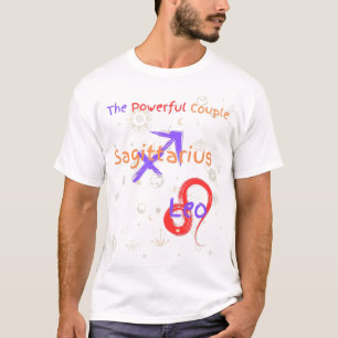 Camiseta Sagittarius Leo Couple Zodiac T-Shirt