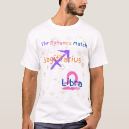 Camiseta Sagittarius Libra Pareja Zodiac T-Shirt