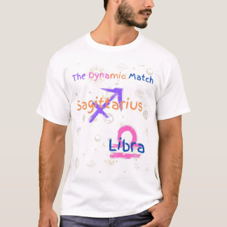 Camiseta Sagittarius Libra Pareja Zodiac T-Shirt
