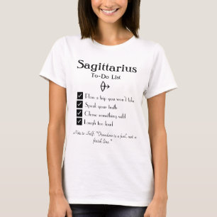 Camiseta Sagittarius - Lista de tareas pendientes