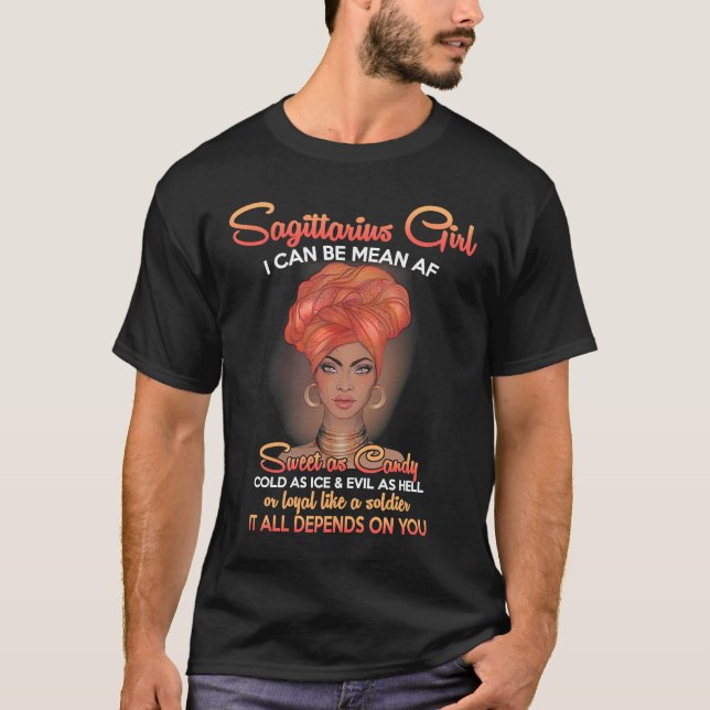 Camiseta Sagittarius Queens nació en noviembre 22 diciembre (Anverso)