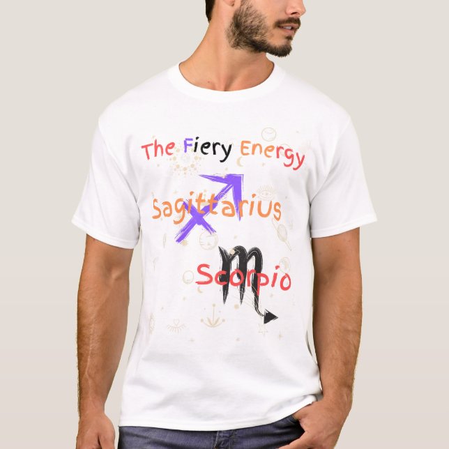 Camiseta Sagittarius Scorpio Pareja Zodiac T-Shirt (Anverso)