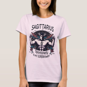 Camiseta Sagittarius Spark Tee: ¡Superpoder de espontaneida