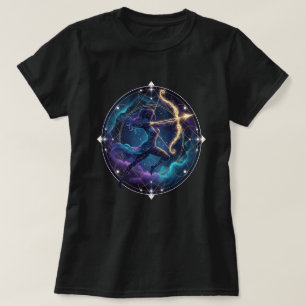 Camiseta Sagittarius Zodiac Woman - Colorido Archer Silhoue
