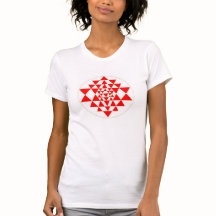 Camiseta sagrada del corazón del bamboleo de