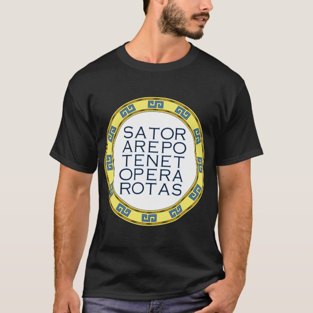 Camiseta sagrada del emblema del Palindrome de SAT (Anverso)