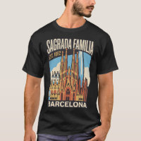 Sagrada Familia Barcelona España Pos Vintage Viaje