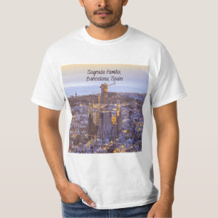 Camiseta Sagrada Familia Iglesia Católica, Barcelona, Espa