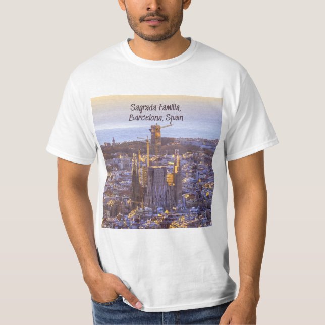 Camiseta Sagrada Familia Iglesia Católica, Barcelona, Españ (Anverso)