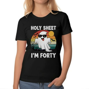 Camiseta Sagrada Hoja Cumplo Cuarenta   Cumpleaños Divertid