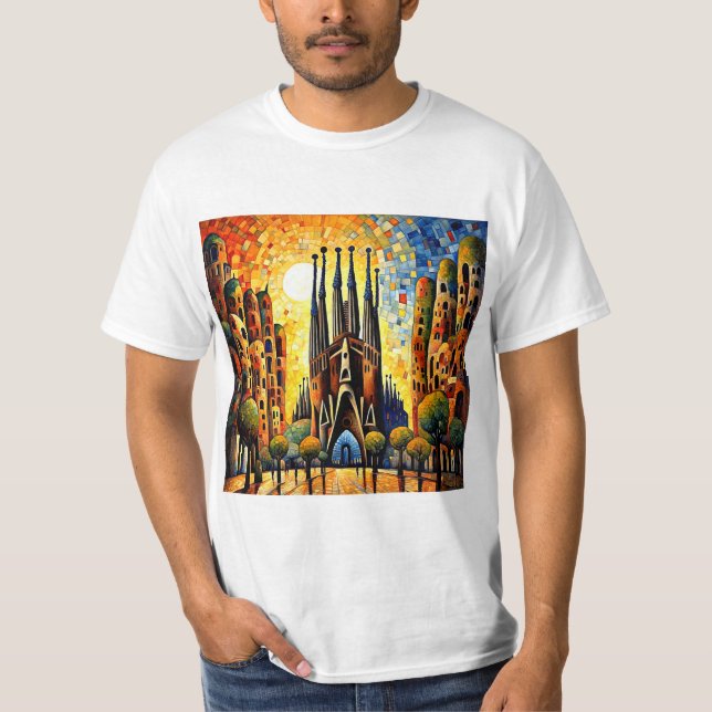 Camiseta Sagrada iluminada por el sol (Anverso)