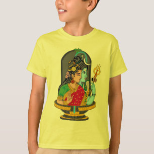 Camiseta sagrada Shiva Parvati – Amor divino y cós