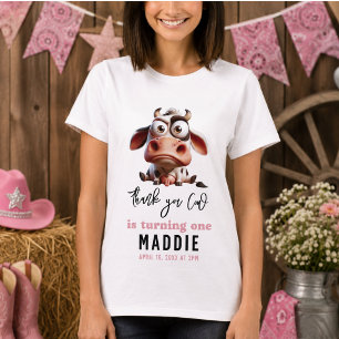 Camiseta Sagrada Vaca Caricaturas Soy una vaquera Cumpleaño