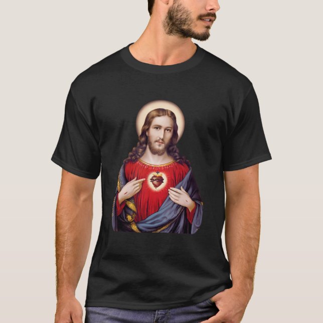 Camiseta Sagrado Corazón De Jesucristo (Anverso)