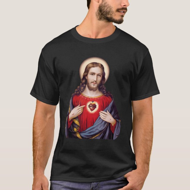 Camiseta Sagrado Corazón De Jesucristo (Anverso)
