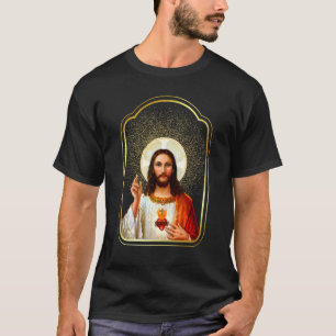 Camiseta Sagrado Corazón de Jesucristo Católico Inmaculado 