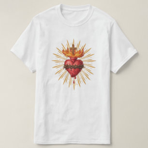 Camiseta Sagrado Corazón de Jesús Católico Tradicional