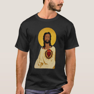 Camiseta Sagrado Corazón De Jesús Católico Tradicional Lati