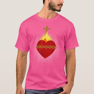 Camiseta Sagrado Corazón De Jesús Devoción Católica Cristia