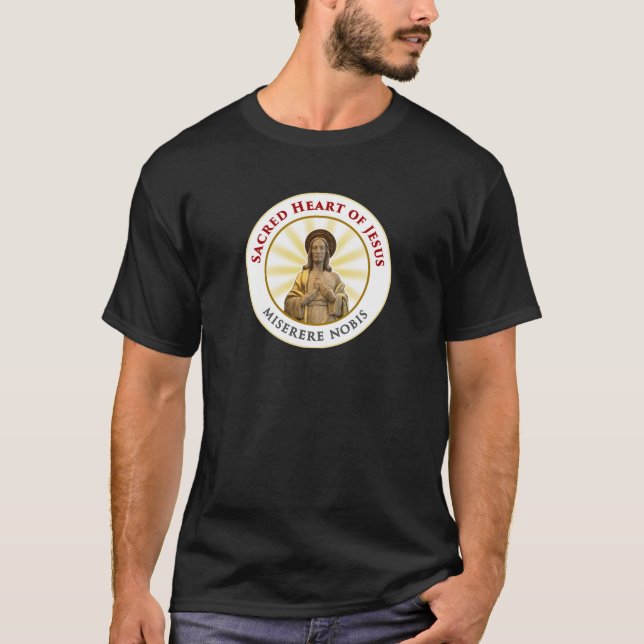 Camiseta Sagrado Corazón de Jesús Miserere Nobis (Anverso)